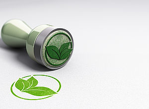 Stamp with eco design printing | EcoDesign Circle - a project of Interreg Baltic Sea Region (photo: Panthermedia/Olivier Le Moal)