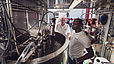 Engineers check on a bio-reactor which removes nitrogen with the help of bacteria - another technology tested by Gdansk Waste Water Ltd. during IWAMA © UBC Sustainable Cities Commission