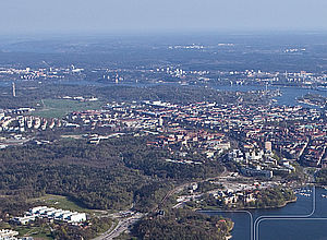 Aerial photograph of  the Baltic coast | NonHazCity a project of Interreg Baltic Sea Region (photo: NonHazCity JAMS)
