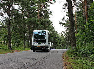 Automated driverless electric minibus | Sohjoa Baltic - a project of Interreg Baltic Sea Region (photo: Milla Hakkarainen)
