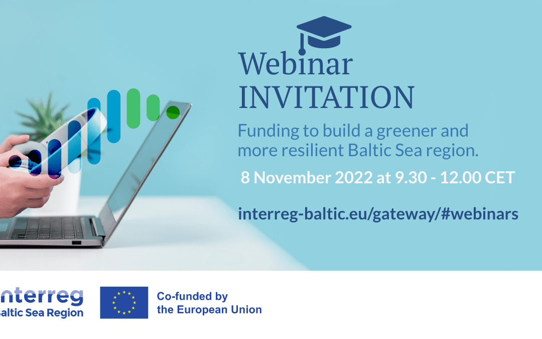 Webinar: Funding to build a greener and more resilient Baltic Sea region