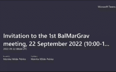 BalMarGrav: kick-off meeting