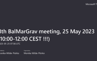 BalMarGrav: 8th on-line meeting