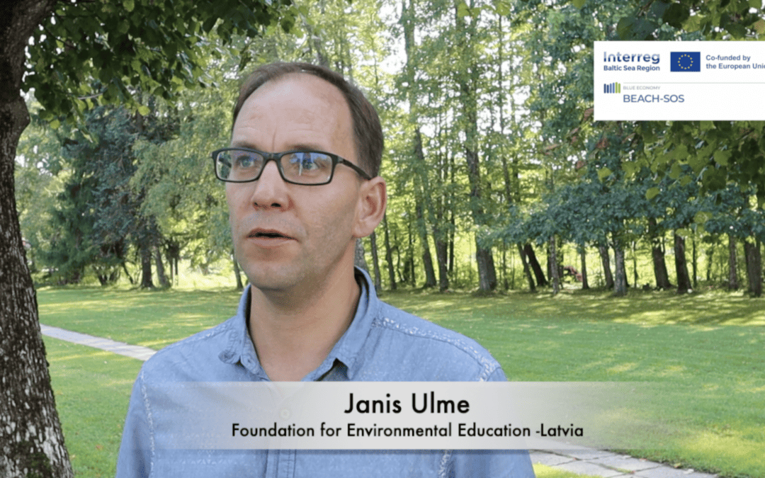 Janis Ulme from FEE Latvia explains what it is that makes him enthusiastic about the BEACH SOS project