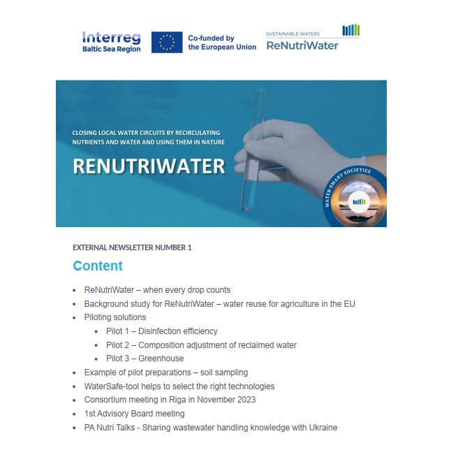 ReNutriWater Newsletter nr. 2