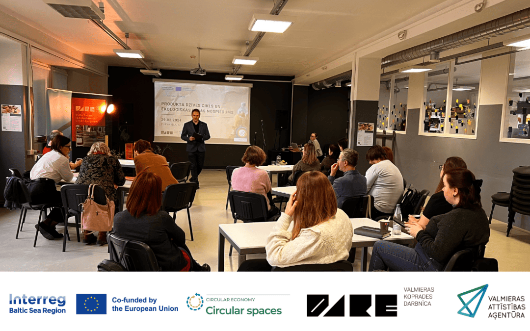 Free trainings available for everyone on various circular economy topics in Valmiera, Latvia!