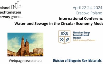 ReNutriWater participating in upcoming International Conference: Water and Sewage in the Circular Economy Model (CEwater)!