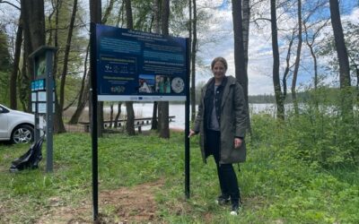 The first educational board has been just installed at the Polish lake