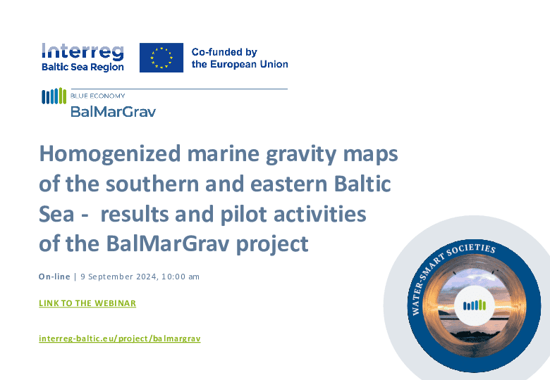 Invitation to the Webinar of the BalMarGrav project