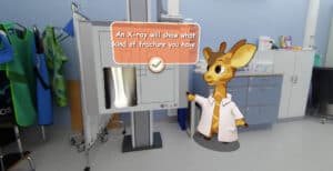 Giraffe in applikation