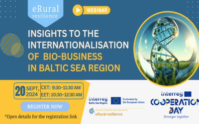 Webinar “Insights to the internationalisation of bio-business in Baltic Sea Region”   will be held online on 20 September 2024