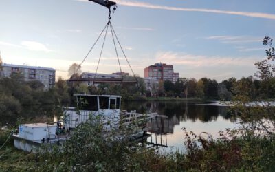 The treatment boat from Sweden has arrived in Riga!