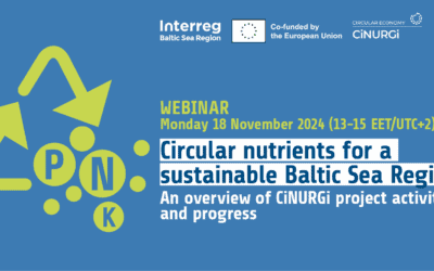 Upcoming Event – Open Webinar: “Circular Nutrients for a Sustainable Baltic Sea Region” on 18 November