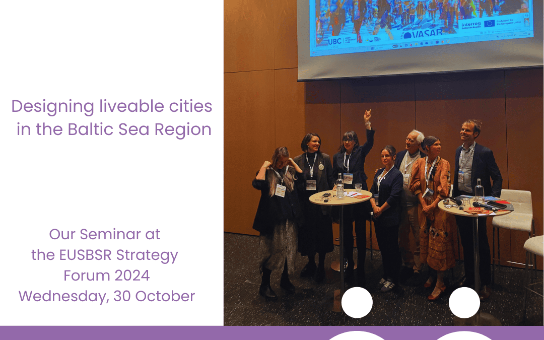 Designing Liveable Cities: Seminar on Urban Sustainability and Resilience in the Baltic Sea Region