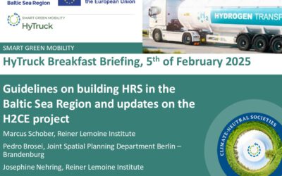 Guidelines on building HRS in the Baltic Sea Region and updates on the H2CE project