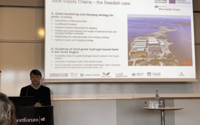 Blue Supply Chains presented during the Transportforum Sweden Event