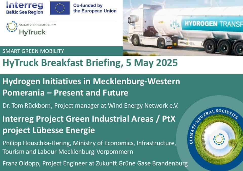 HyTruck Breakfast Briefing #20: Exploring Hydrogen and Renewable Energy in Mecklenburg-Vorpommern