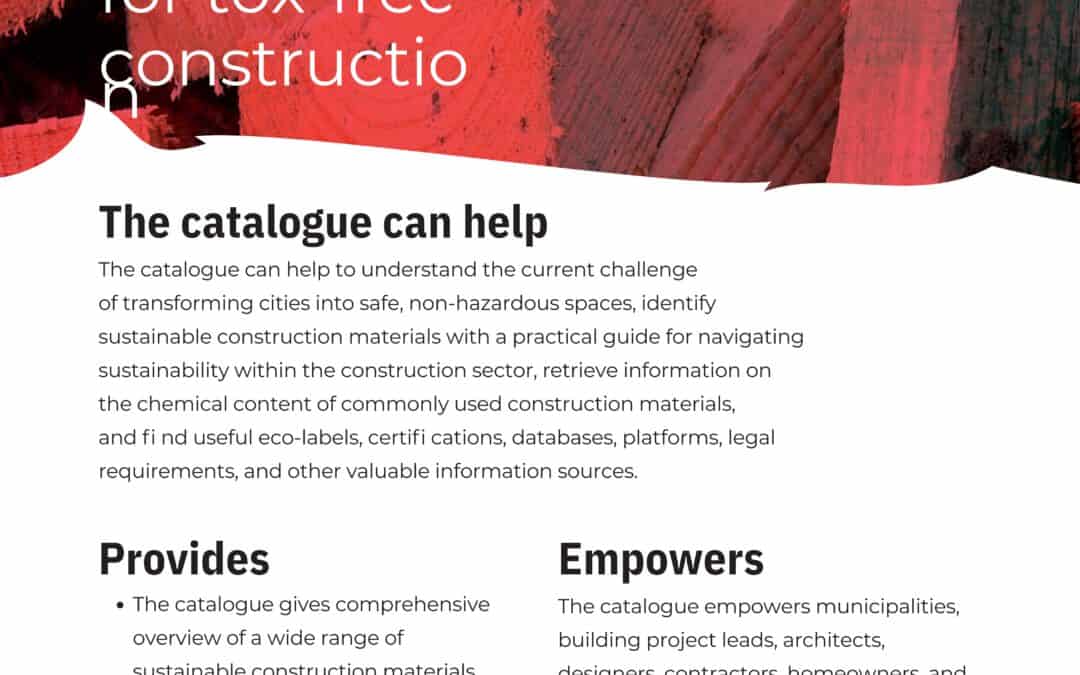 New Catalogue Highlights Innovative Sustainable Construction Materials