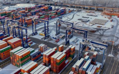Electric cranes soar at the Gdynia Container Terminal