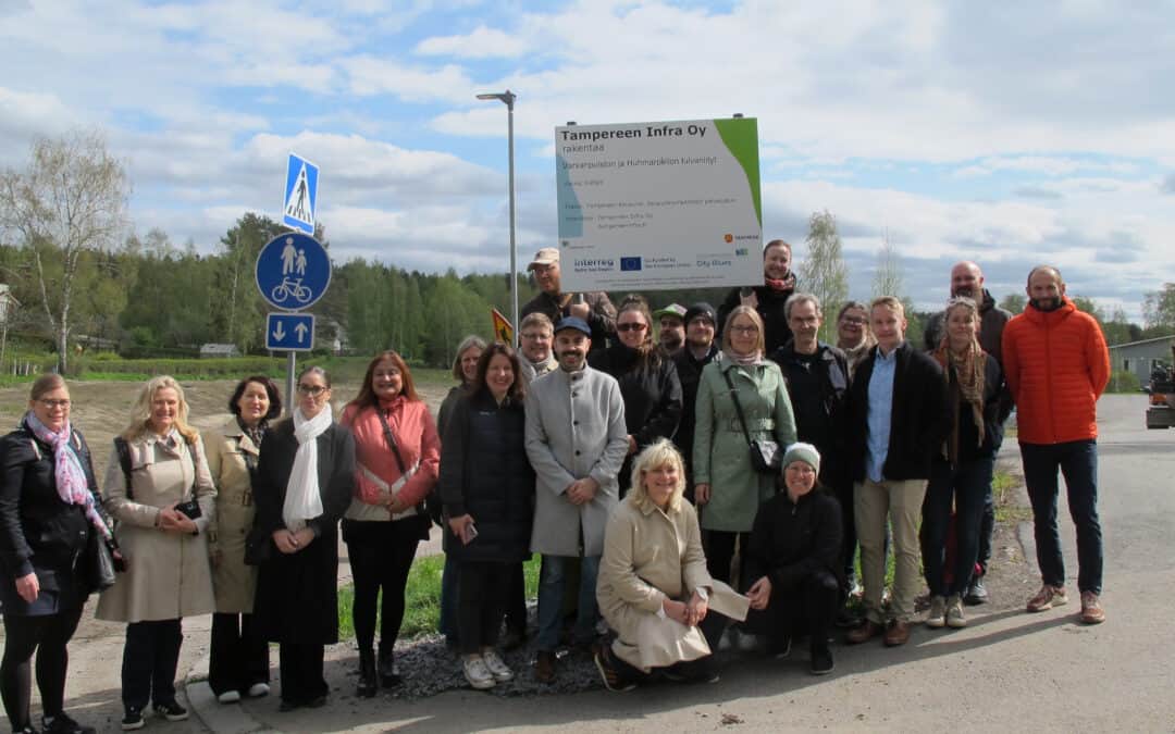 Painting Baltic Sea region cities blue