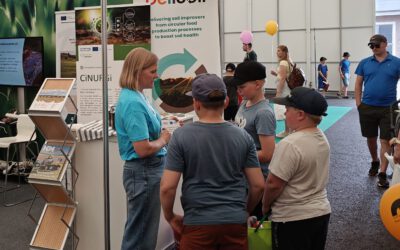 Recycled fertilisers attract visitors at CiNURGI’s stand at OKRA agricultural fair