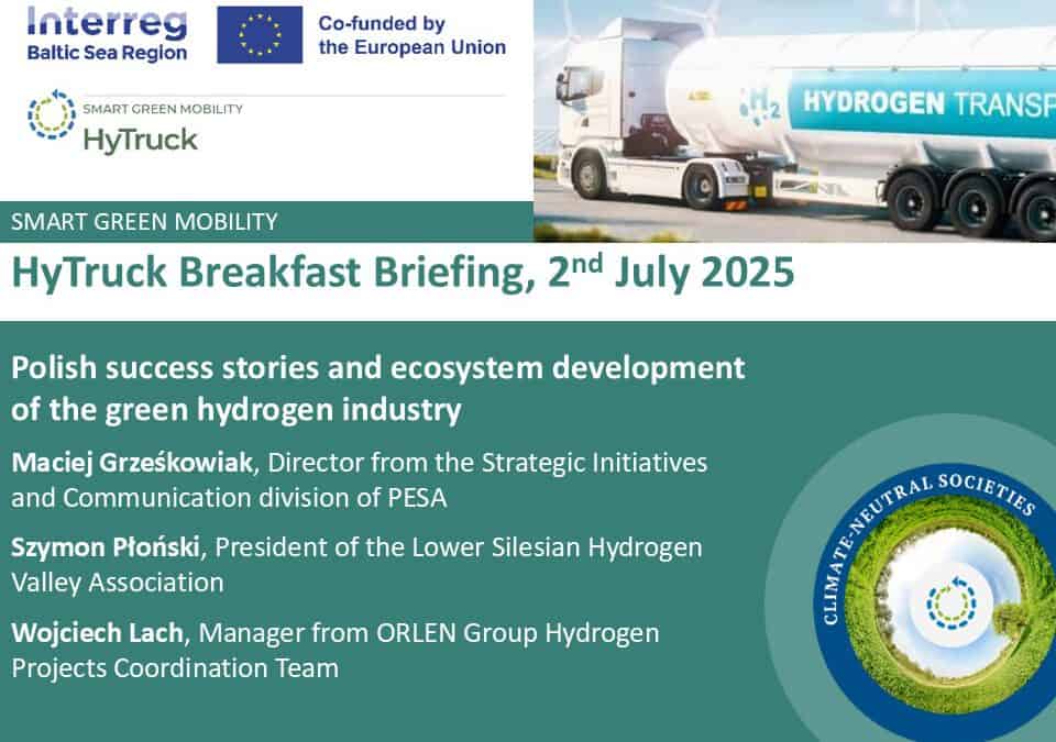 Polish success stories and ecosystem development of the green hydrogen industry