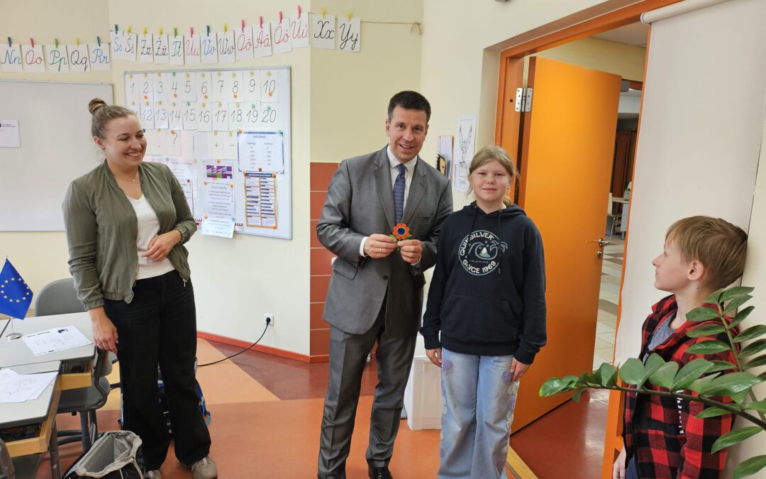 Jüri Ratas visits Nissi School during our pilot