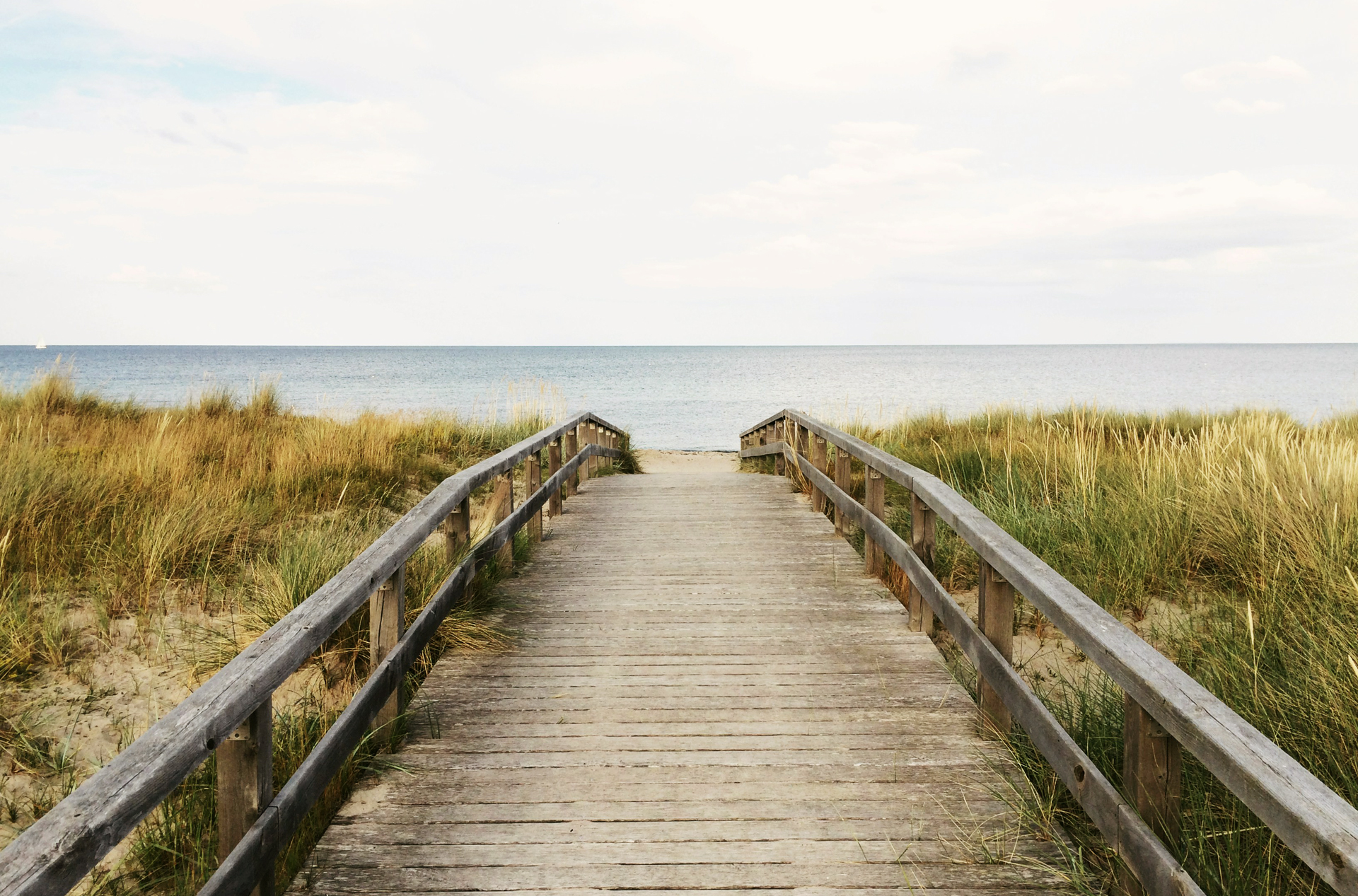 symbolic illustration of the baltic sea Image of the baltic sea with the bridge towards the horizon