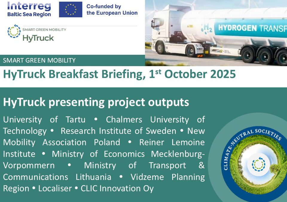 Final breakfast briefing: Presenting HyTruck tools, pilots and main findings