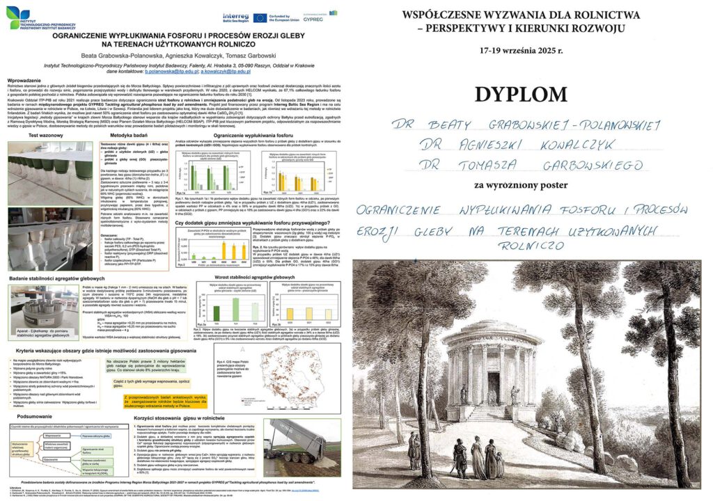 Awarded poster with the diplom.