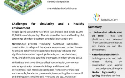 Towards a Circular and Healthy Construction Sector