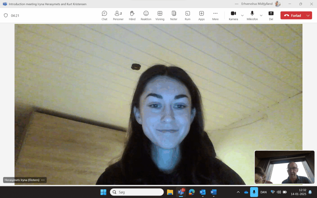 First mentoring session with participant, © Business Hub Central Denmark, 2025