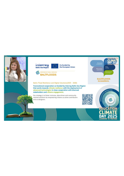BALTFLOODS Project Participated as Panelists at EU Education for Climate Day 2025 in Brussels.