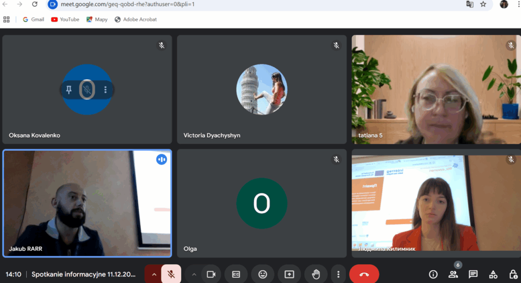 Online recruitment meeting, © Rzeszow Regional Development Agency, 2024