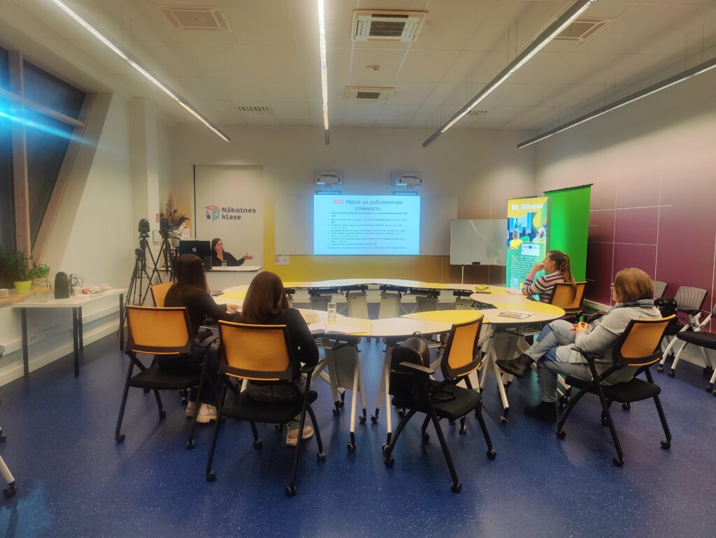 Workshop on Financial issues on 20.02.2025, © Foundation „Ventspils High Technology Park”, 2025. Workshop on Financial issues on 20.02.2025, © Foundation „Ventspils High Technology Park”, 2025.