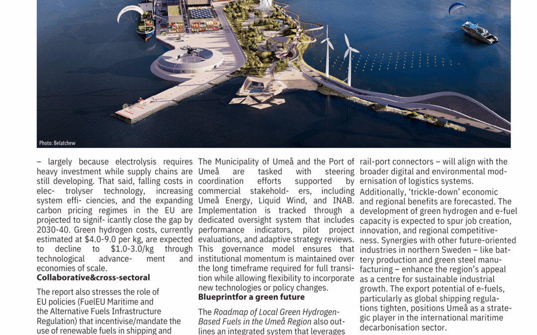 Blue Supply Chains in the Baltic Transport Journal – Part I: The Hydrogen Blueprint for Umeå