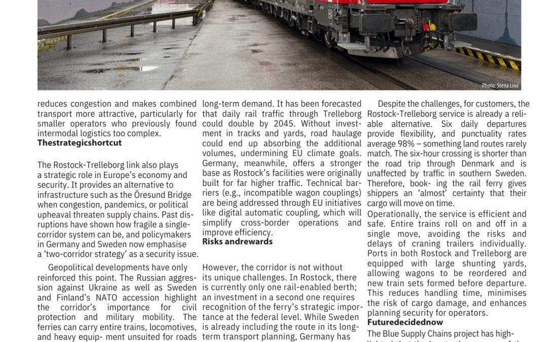 Blue Supply Chains in the Baltic Transport Journal – Part III: Where Sea Meets Rail