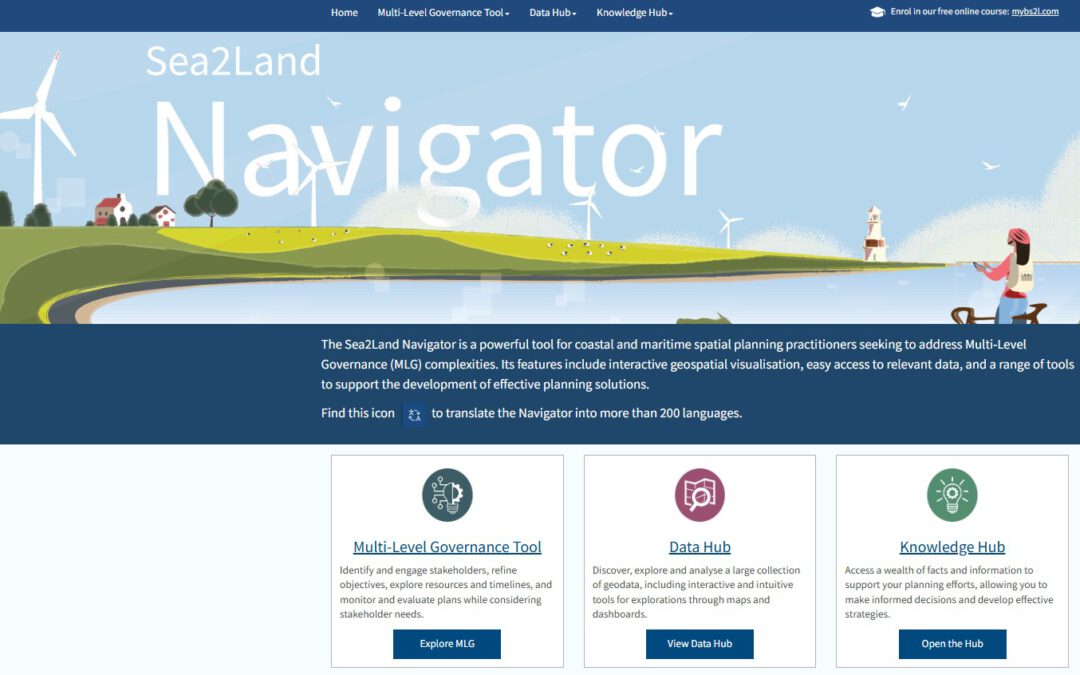 The Sea2Land Navigator included in the ArcGIS Hub Gallery by Esri – the world’s largest GIS company