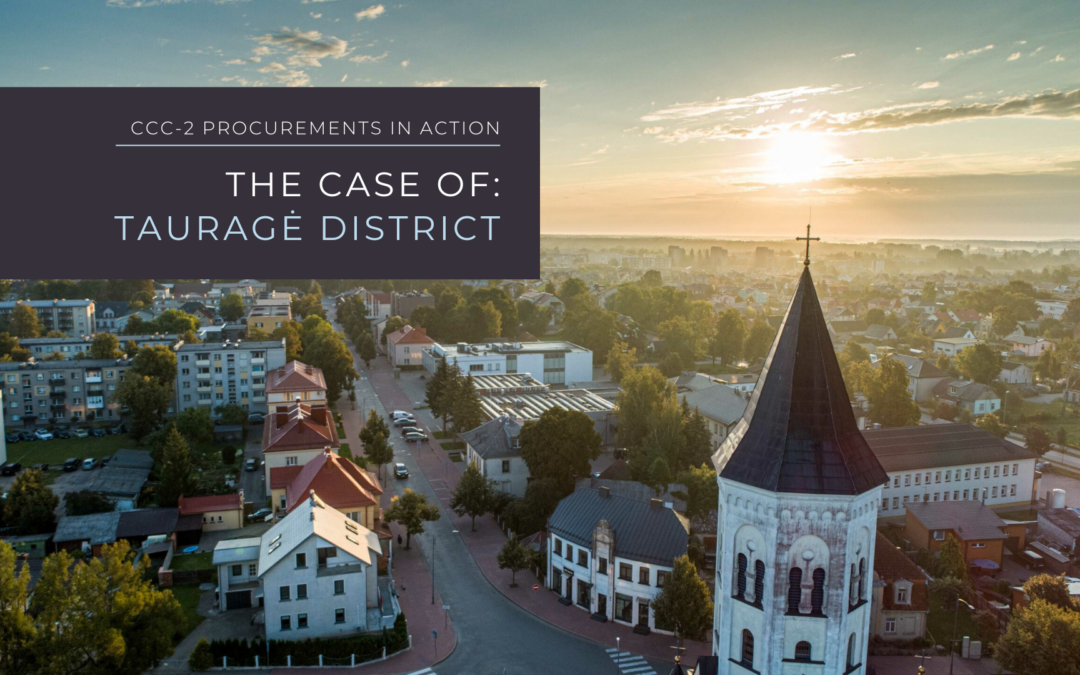 Tauragė: Testing greener construction, circular food systems and reusable solutions through procurement