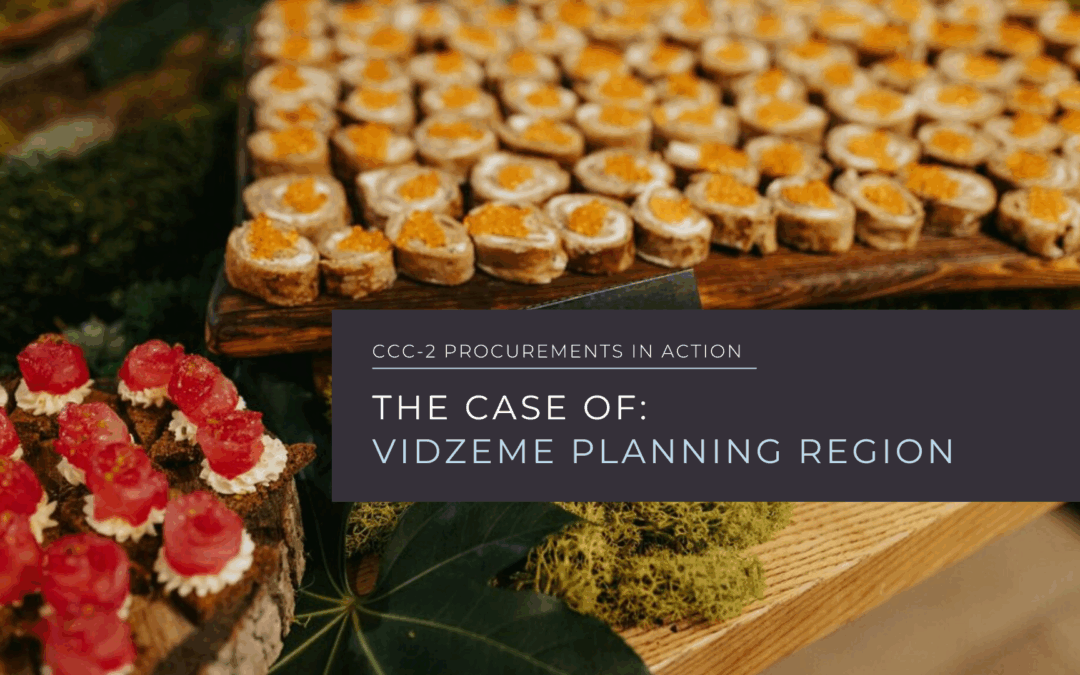 Vidzeme Planning Region: Developing a blueprint for sustainable public event catering