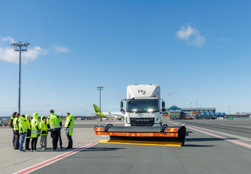 Final stop Tallinn: Hydrogen-powered truck completes its baltic airport pilot tour