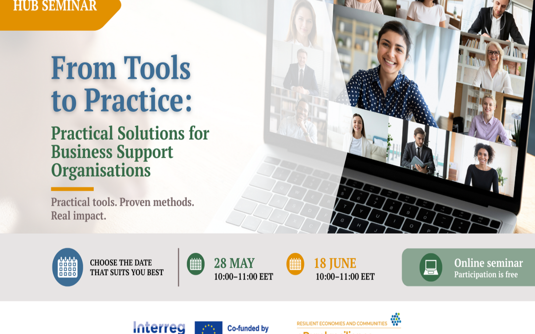 Seminar „From Tools to Practice: Practical Solutions for Business Support Organisations | 28 May & 18 June
