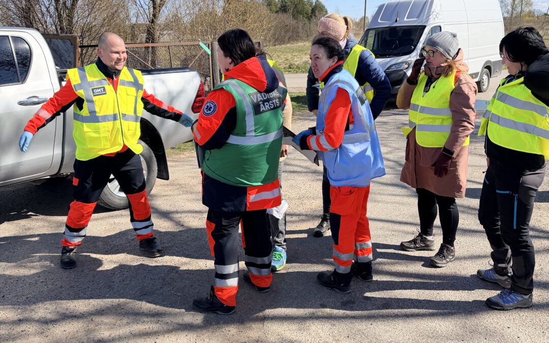 Civil Defense Volunteers Learnt Evacuation Organisation Skills in Jelgava