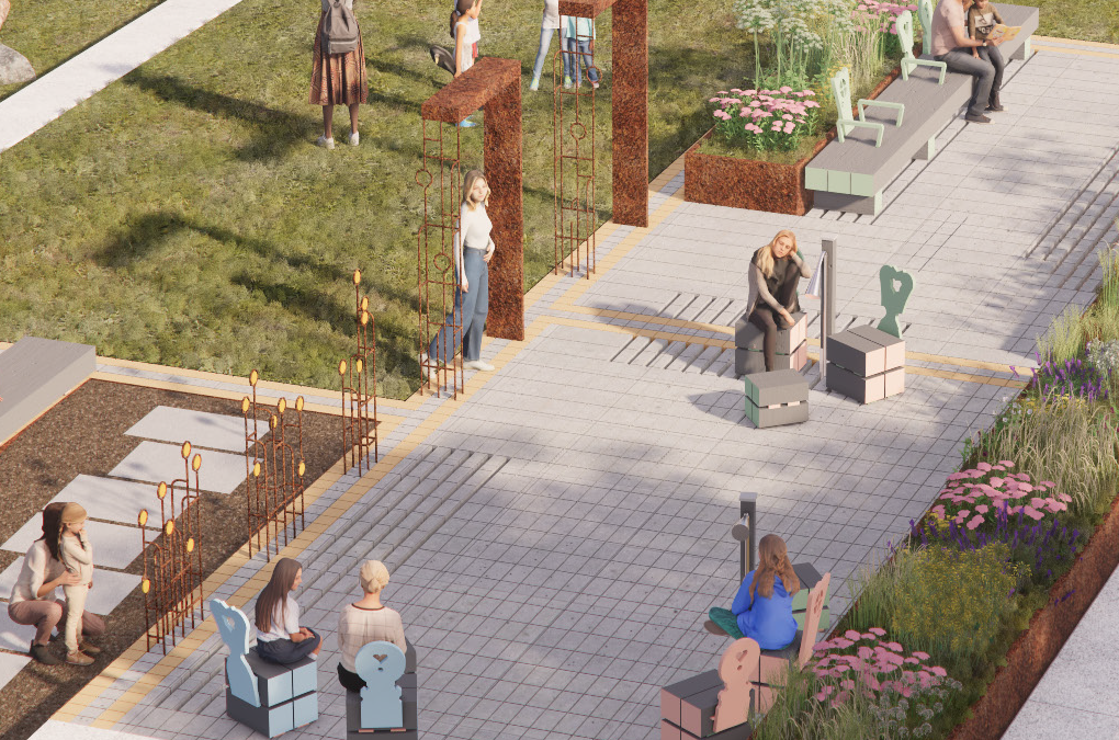 Materials on the pilot Sensory garden in Nissi