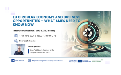 CIRC-2-ZERO Webinar: EU Circular Economy and Business Opportunities – What SMEs Need to Know Now