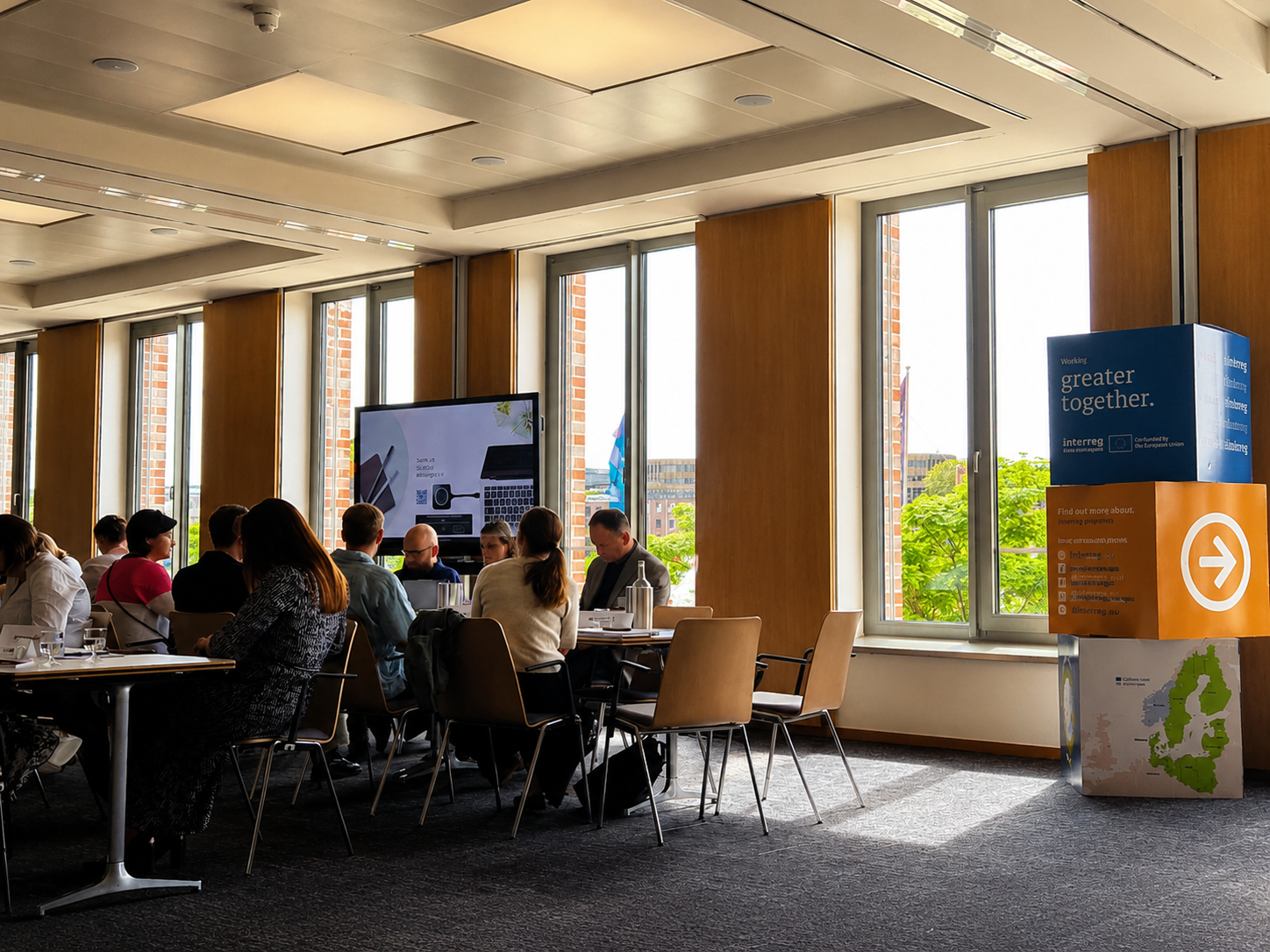 meeting room with project representatives