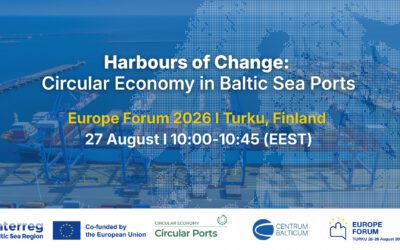 Circular Ports to Participate in Europe Forum 2026: Advancing Circular Economy in Baltic Sea Ports