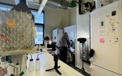 Behind the scenes of our lab filming – a few snapshots we captured