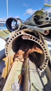 Some wind power plant waste