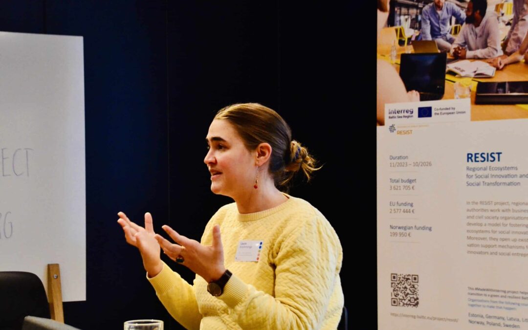 Laura Kromminga presents on Hamburg Social Innovation ecosystem during RESIST project launch